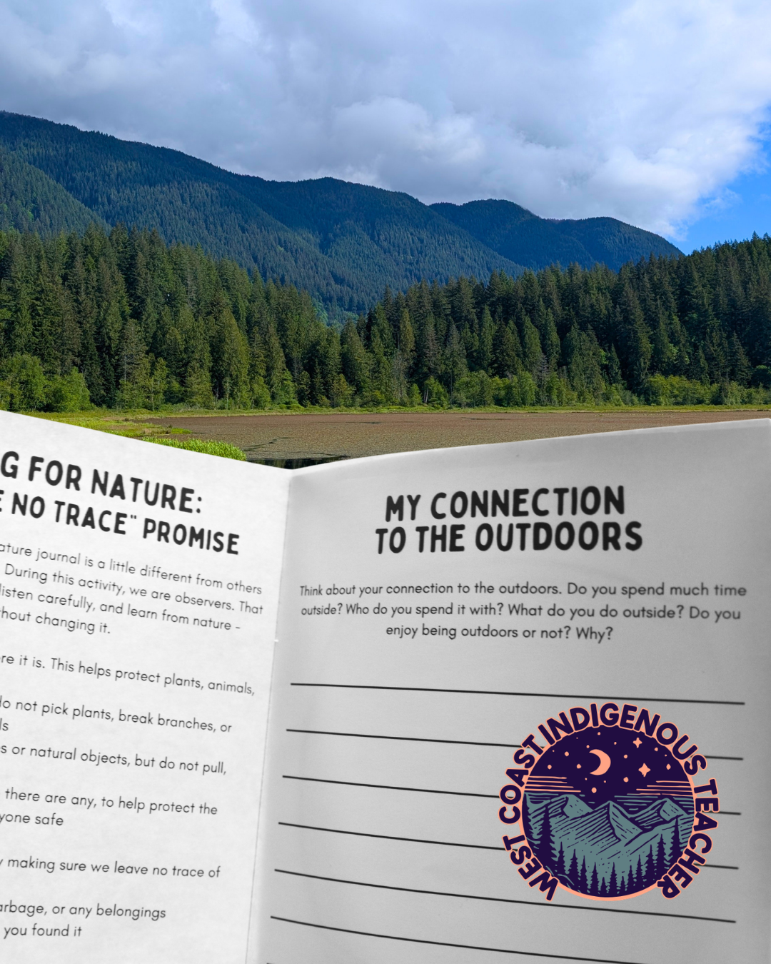 IG Posts - Monthly (5) Outdoor Education Activities Bundle - Nature Journal and Indigenous Learning
