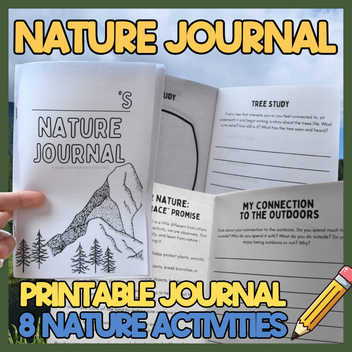 Nature Journal Outdoor Education Activities Bundle - Nature Journal and Indigenous Learning