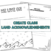 Land acknowledgement activity for elementary students with four activities and classroom bulletin board