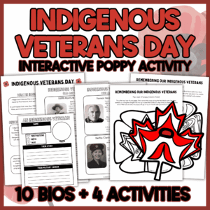 Indigenous Veterans Day classroom activity