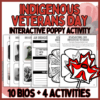 Indigenous Veterans Remembrance Day in Canada - Interactive Poppy Craft with Indigenous Art