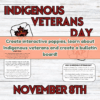 Indigenous Veterans Remembrance Day in Canada - Interactive Poppy Craft with Indigenous Art