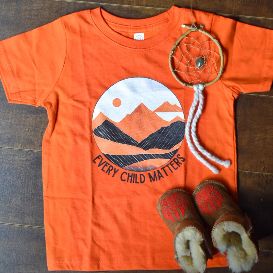 orange shirt saying every child matters