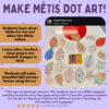 Métis Dot Art - Fall Craft - Autumn Leaves - Indigenous Art