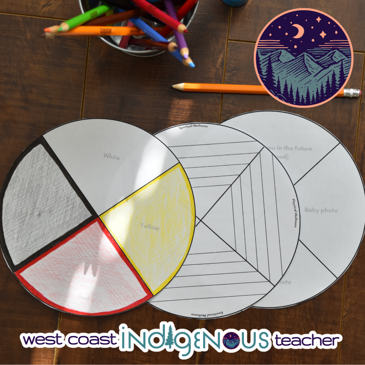 Medicine Wheel - Goal Setting Sheets Students - SEL Check In