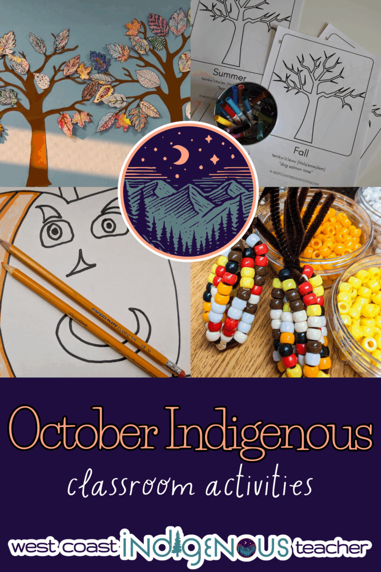pictures of indigenous art projects for the classroom for the month of October