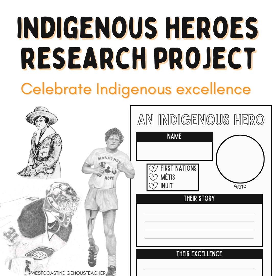 Indigenous Heroes in Canada Research Project - Indigenous Peoples Day Activity