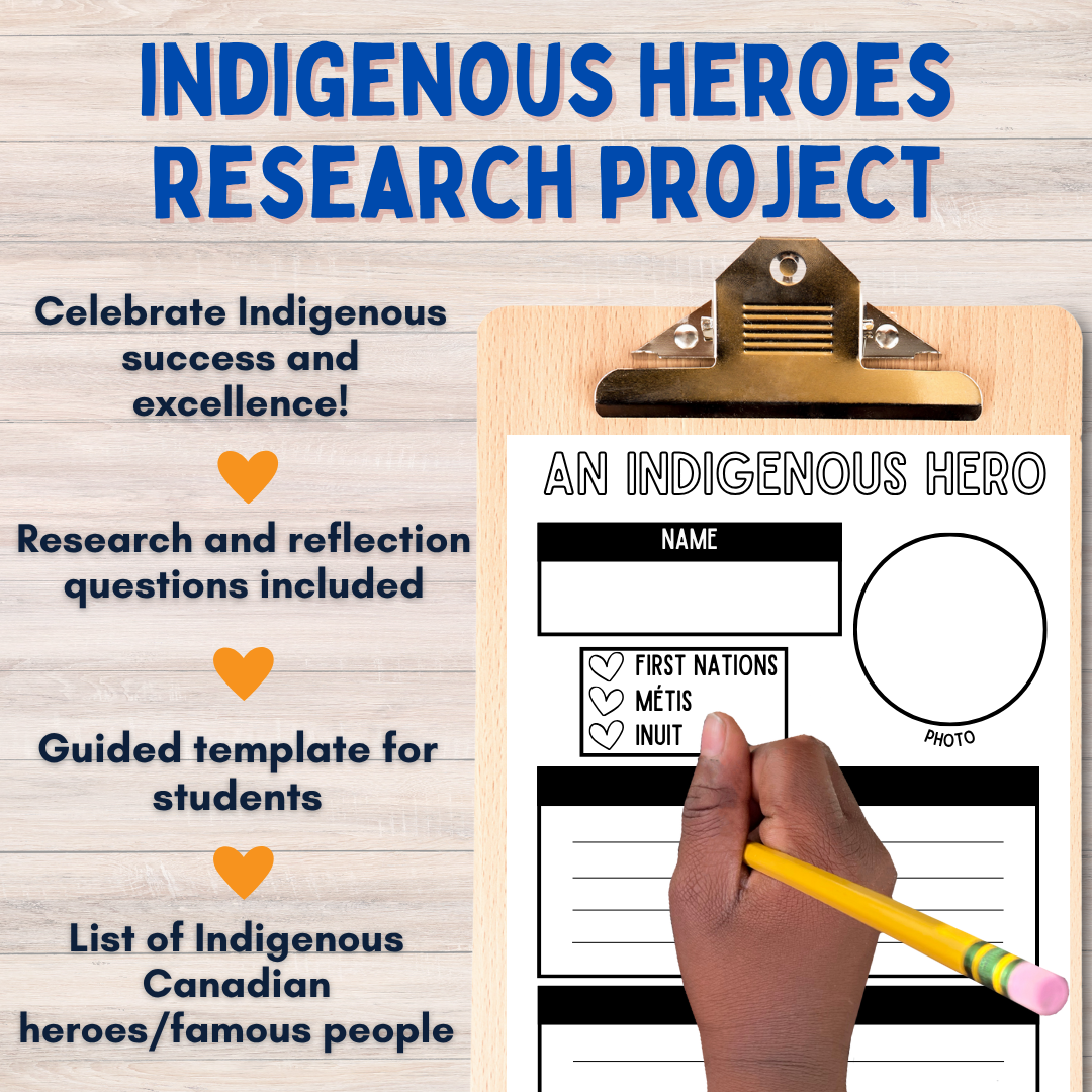 Indigenous Heroes in Canada Research Project - Indigenous Peoples Day Activity