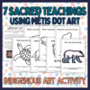 The 7 Sacred Teachings using Métis Dot Art