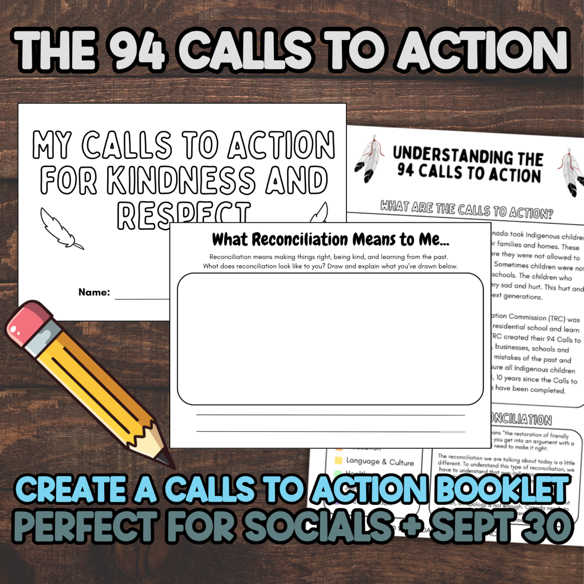 94 Calls to Action for Primary Students - Lesson and Booklet