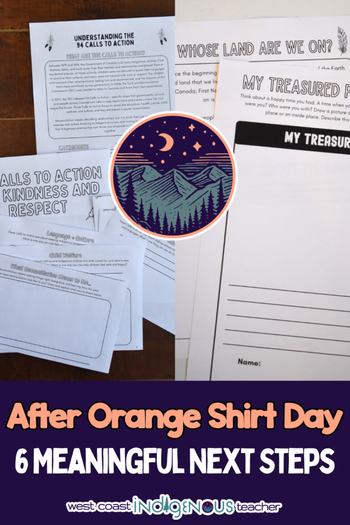 Orange Shirt Day activities for intermediate students