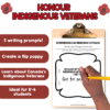 Indigenous Veterans Day Poppy Remembrance Day Activity for the classroom and for Indigenous Veterans Day