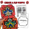 Indigenous Veterans Day Poppy Activity Primary Writing Poppy craft for Indigenous Veterans day with Indigenous Art