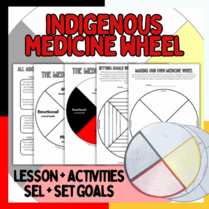 Medicine Wheel - Goal Setting Sheets Students - SEL Check In