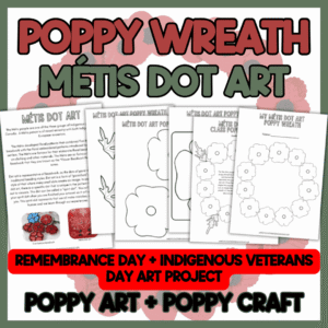 Poppy Wreath - Metis Dot Art activity