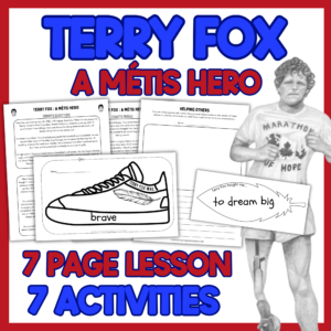 Terry Fox Activities - Lesson, Writing Craft and Métis Heritage
