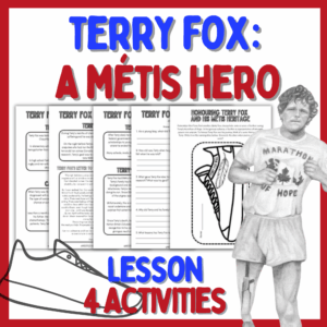 Terry-Fox Terry Fox - An Indigenous Canada Hero - Writing Craft - Terry Fox Lesson