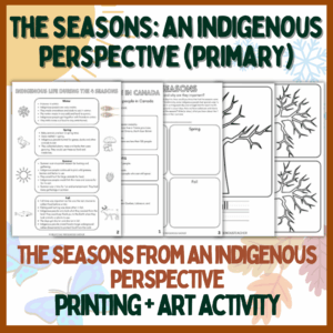 TheSeasonsPrimary The 4 Seasons - Indigenous Art Canada - Seasons Craft - Four Seasons Tree Craft