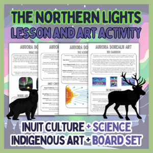 Northern Lights - Indigenous Art Canada - Aurora Borealis Art - Bulletin Board
