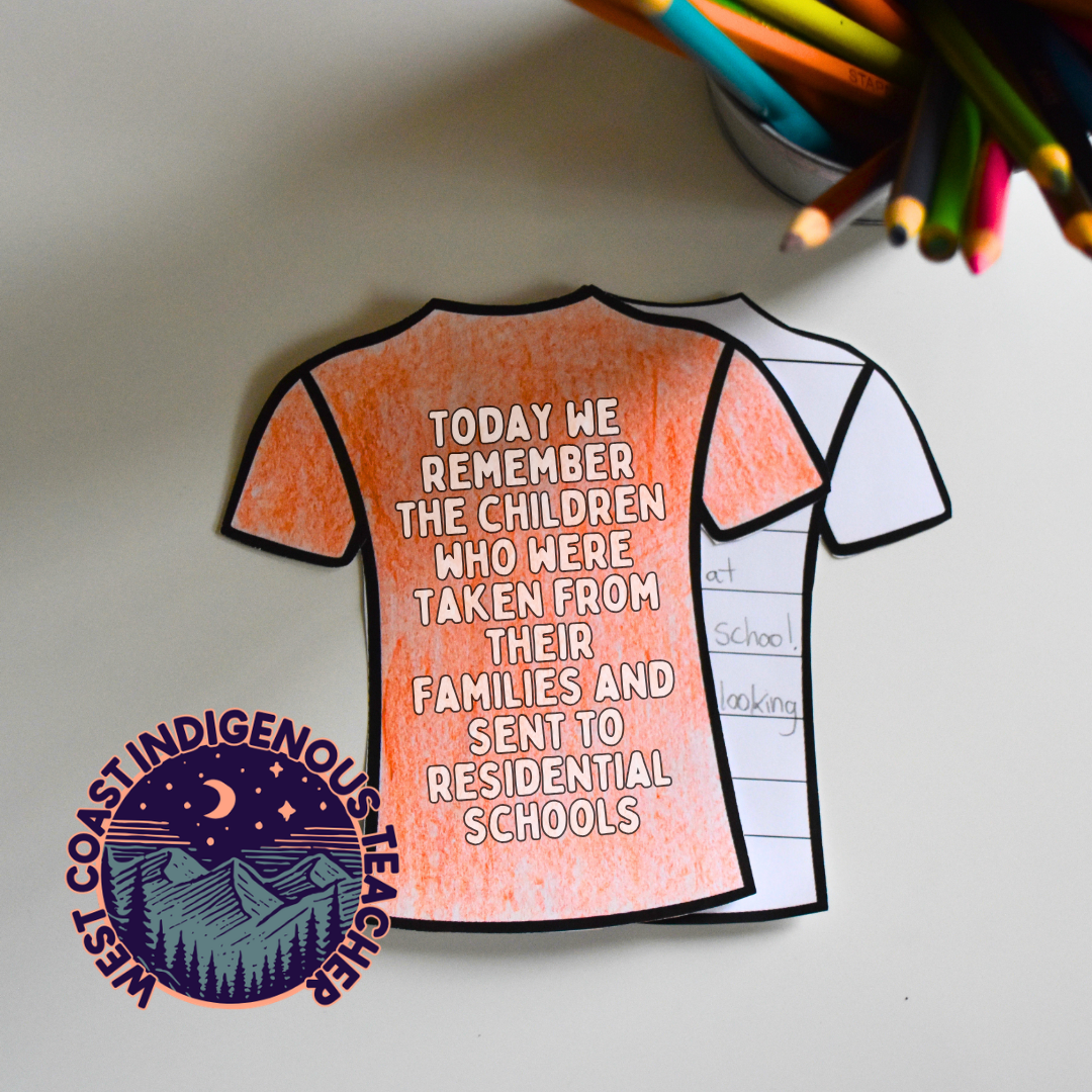 Orange Shirt Day activities for kids Orange Shirt Day printables with colouring posters and writing prompts