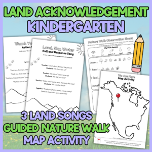 Student land acknowledgement writing activity and checklist