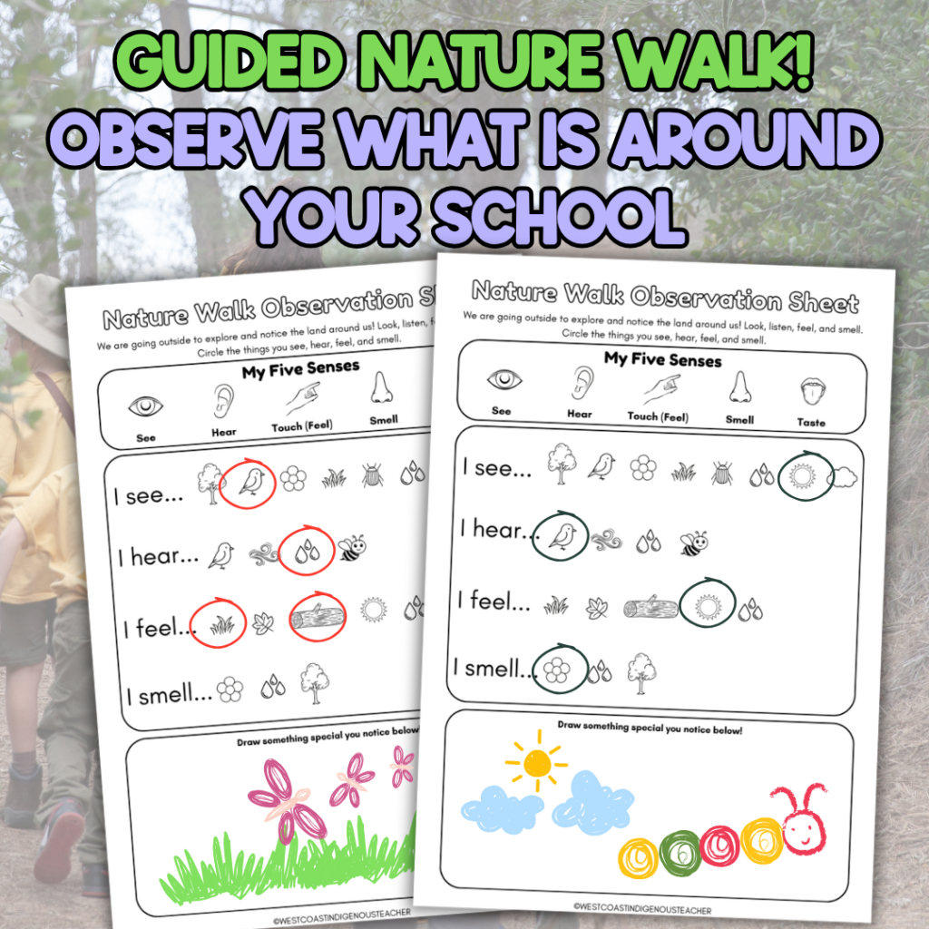 Student land acknowledgement writing activity and checklist