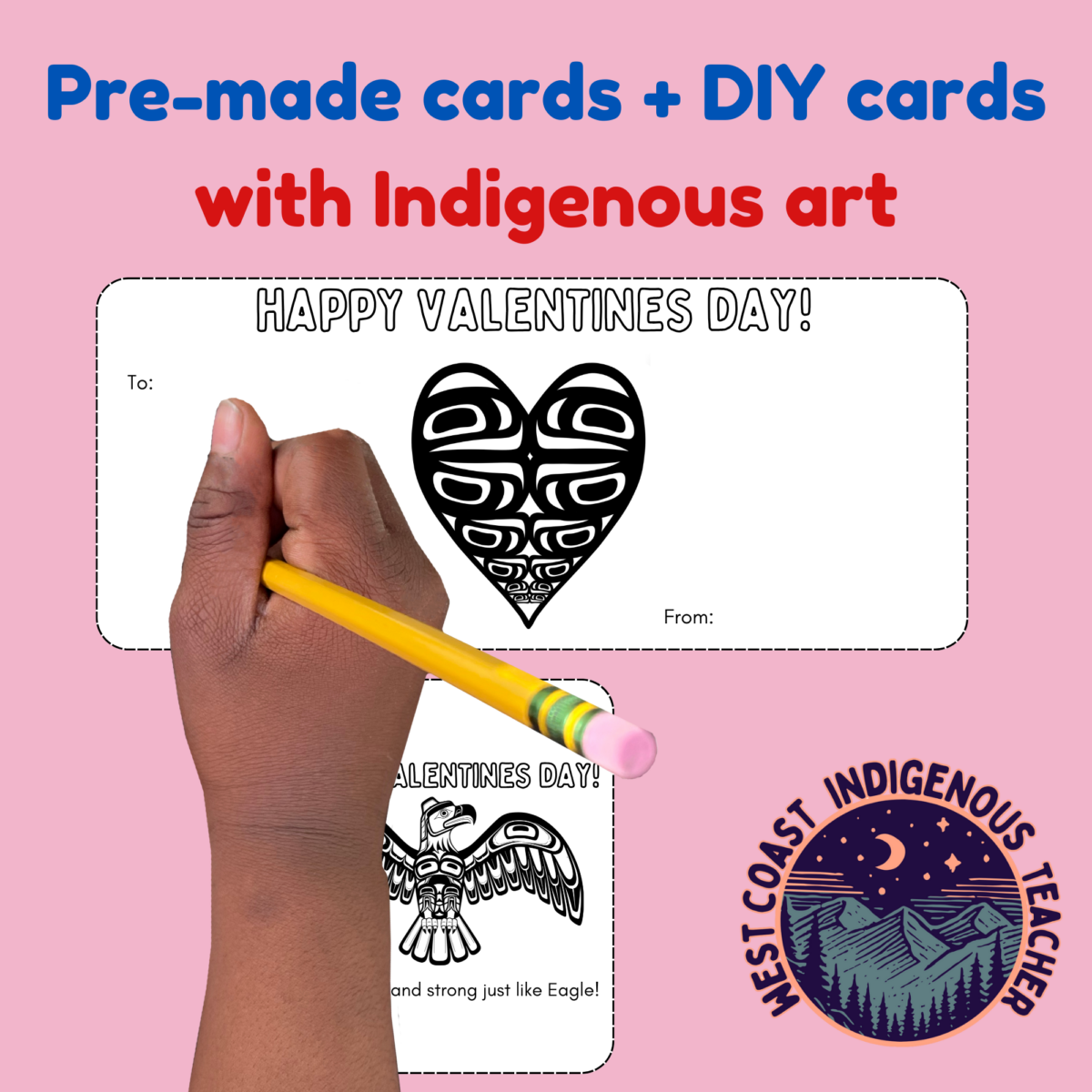 Indigenous Art Valentines Day Cards - Valentines Day Cards From Teacher