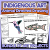 Indigenous Art Activities - Directed Drawing BUNDLE - How to Draw Animals for Kids