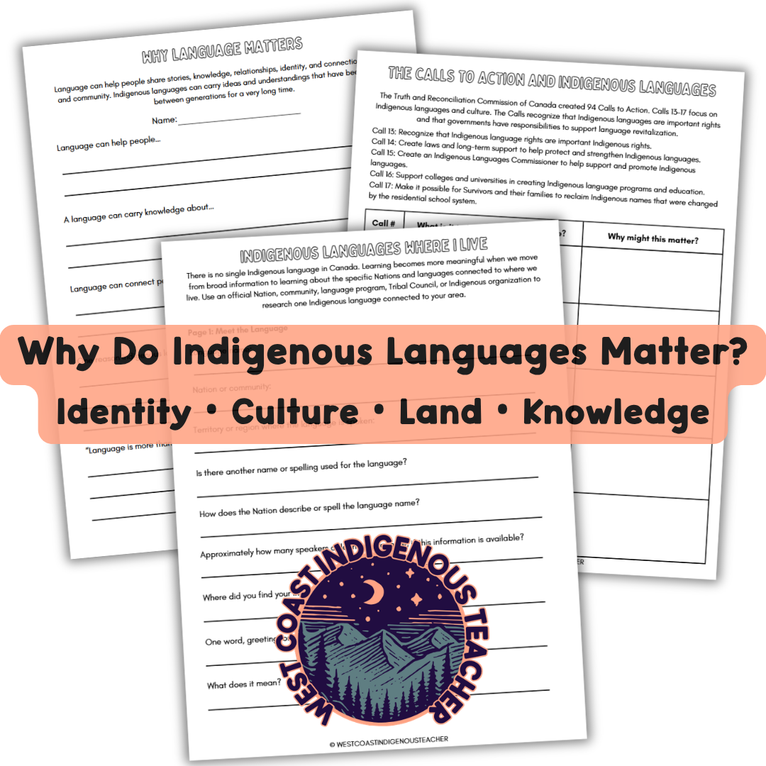 Indigenous Language Revitalization Lesson | Grades 4–7 Language Revitalization in Action classroom activity
