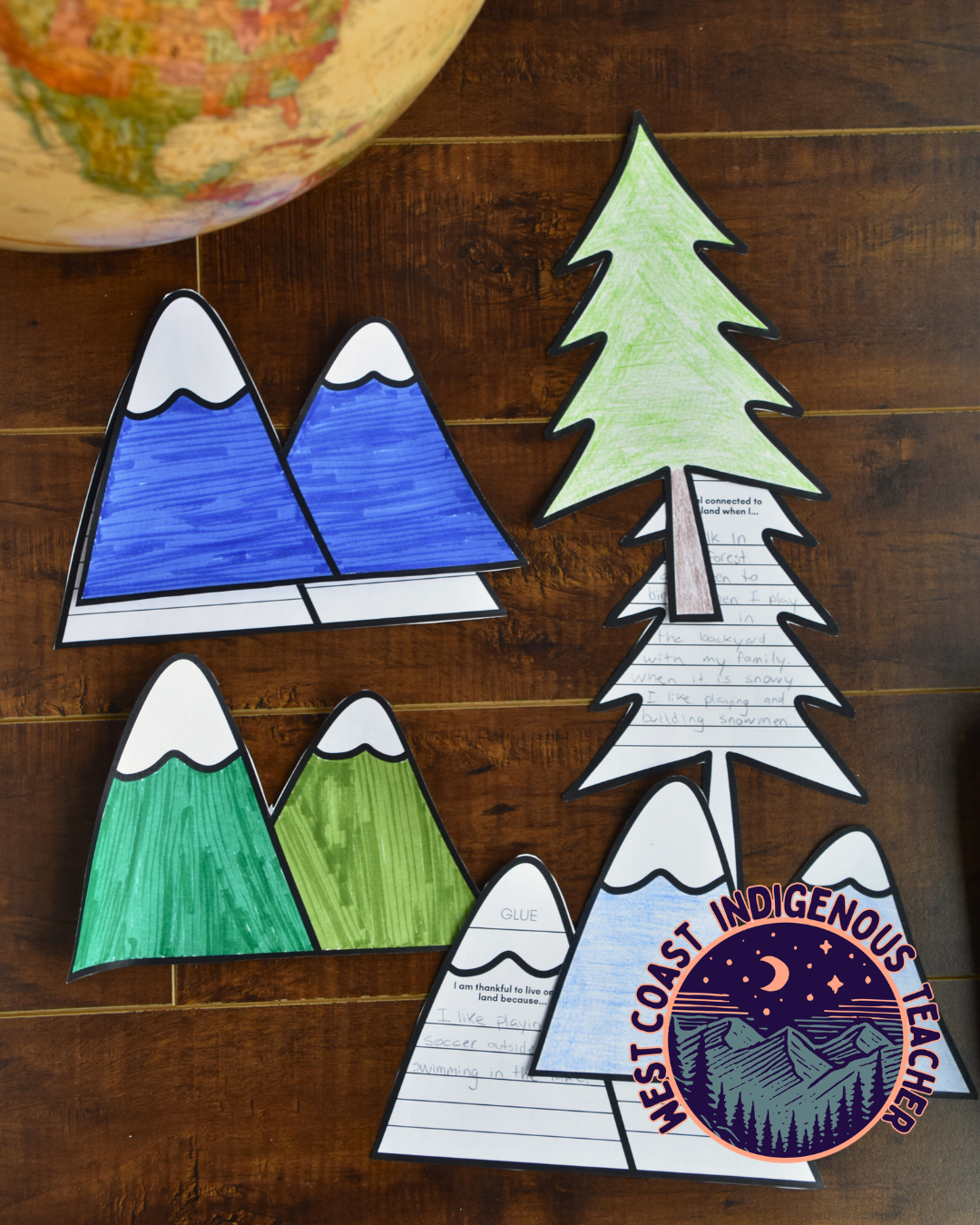 Land Acknowledgement Writing Activity - Earth Day Craft and Bulletin Board