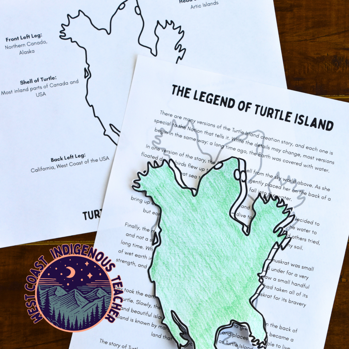 Indigenous Education Activities Bundle - Land Acknowledgement Activity, Turtle Island and Medicine Wheel