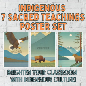 Seven Sacred Teachings Posters - Indigenous Classroom Decor