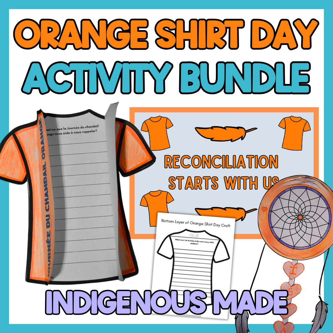 TPT Covers (20) Orange Shirt Day Craft Bundle | 5 Lessons and Activities