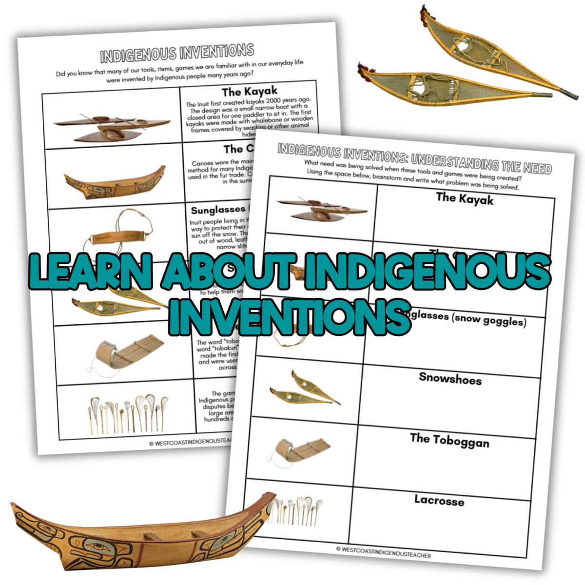 Indigenous Inventions Activity and Student Project Indigenous inventions lesson with printable student activities