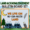 Land Acknowledgement Bulletin Board - Indigenous Classroom Display