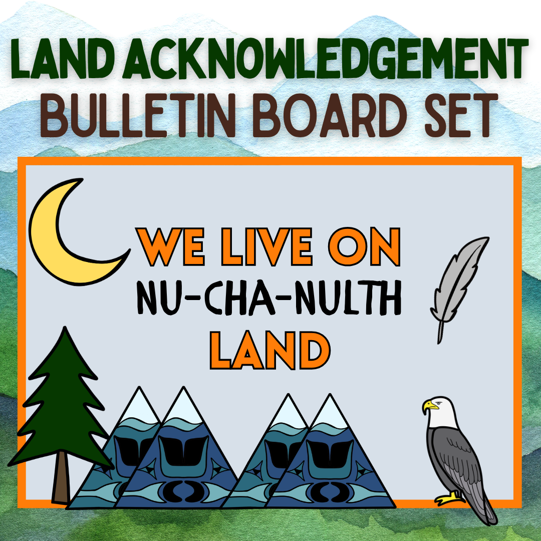 Land Acknowledgement Bulletin Board - Indigenous Classroom Display