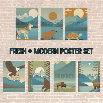 original-13242597-2 Seven Sacred Teachings Posters - Indigenous Classroom Decor