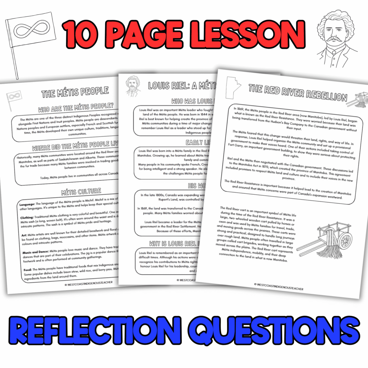 Métis Culture Lesson: Louis Riel and Red River Resistance Métis culture activities about the sash, jigging and dot art