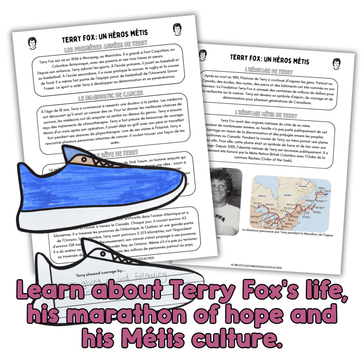 Terry Fox French lesson about the Marathon de l’espoir