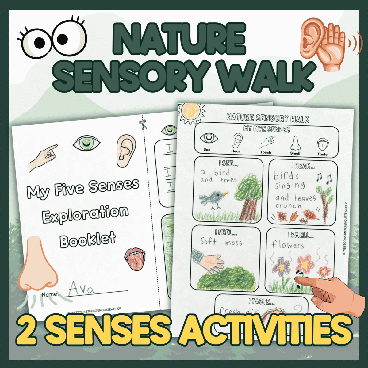 Nature Walk Activity Five Senses Nature Walk Activity