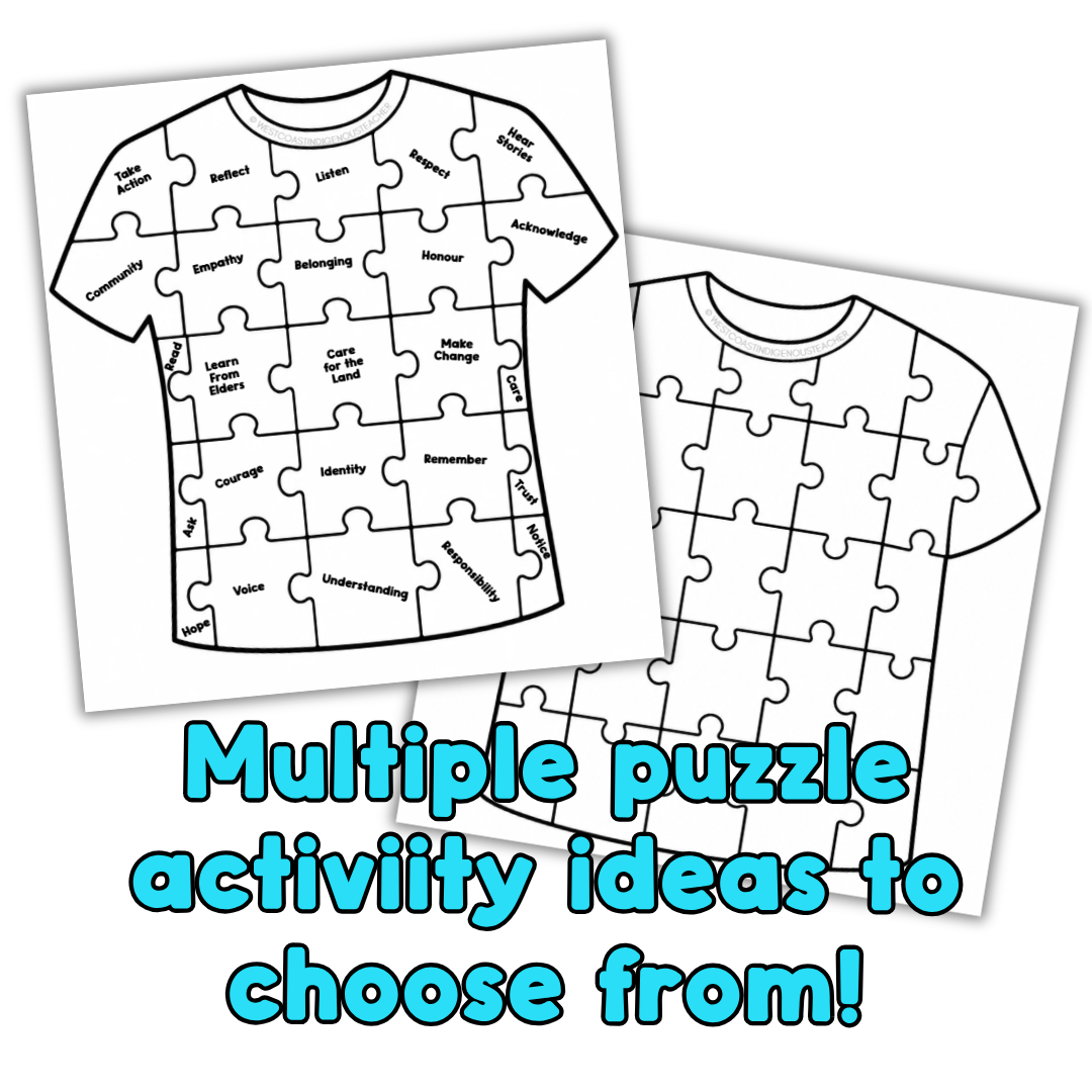 Orange Shirt Day Art - Puzzle Game Orange Shirt Day Bulletin Board - Truth & Reconciliation Puzzle
