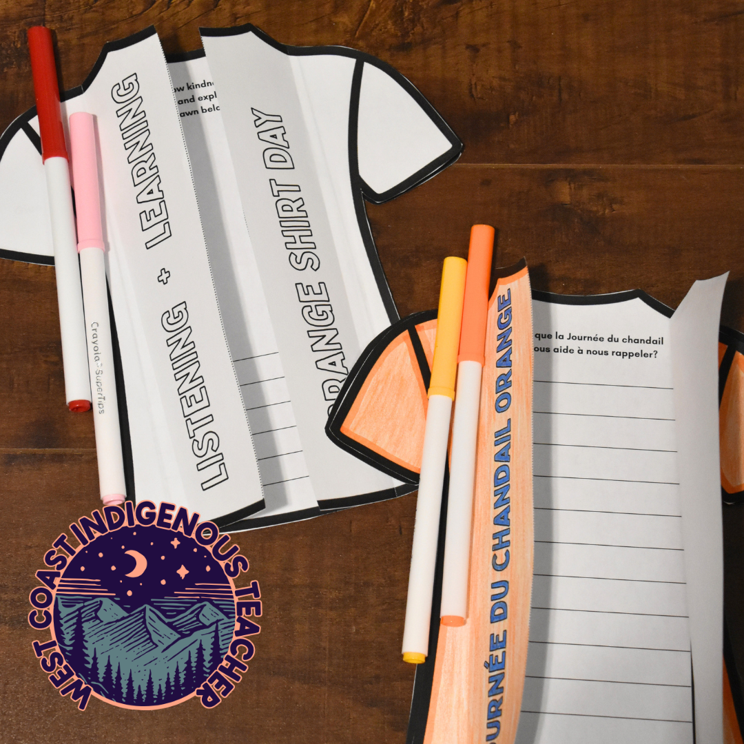 French and English Orange Shirt Day activities for September 30