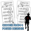 Terry Fox collaborative poster classroom art activity