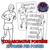 Terry Fox collaborative poster classroom art activity