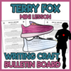 Terry Fox Activities for Students | Lesson, Writing Craft & Bulletin Board Terry Fox activities for students with shoe writing craft