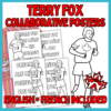 Terry Fox Collaborative Poster - Art Activity in English & French