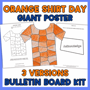 orange shirt day art poster Orange Shirt Day Bulletin Board - Truth & Reconciliation Puzzle