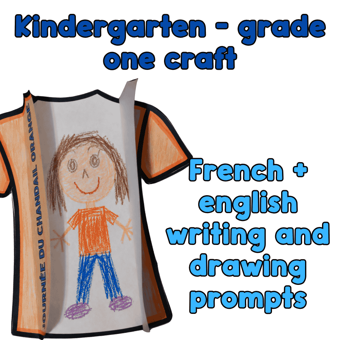 Orange Shirt Day craft for Kindergarten and Grade 1 students