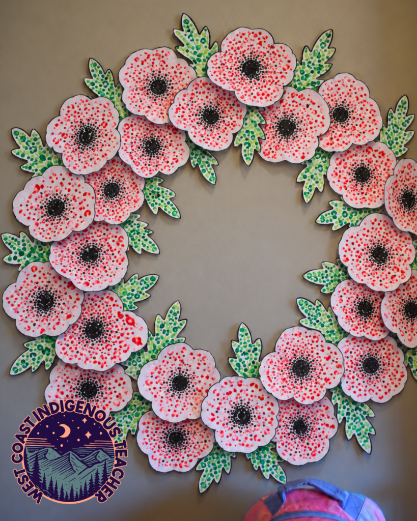 poppy wreath for school assemblies for remembrance day