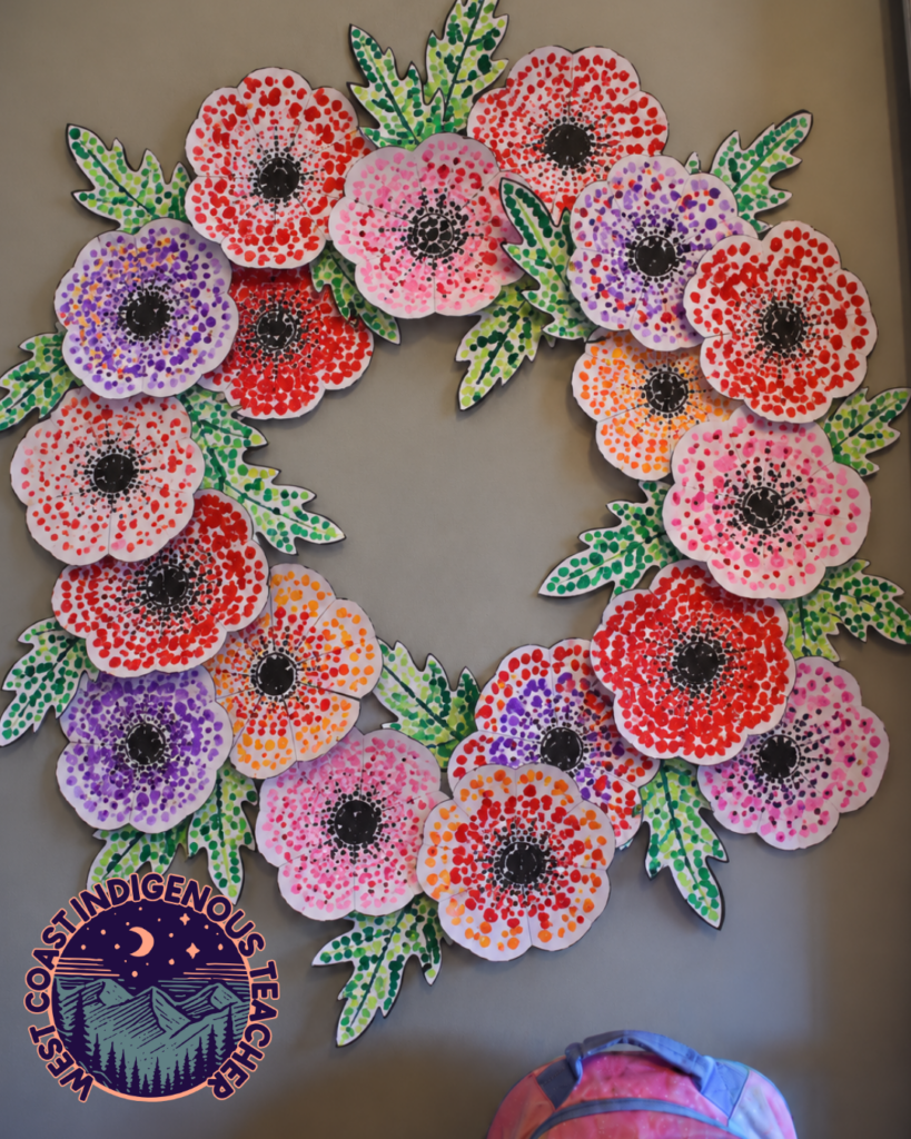 poppy wreath for school assemblies for remembrance day